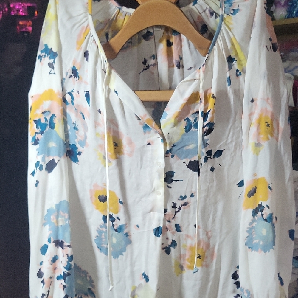 Floral Print Women's Top - Multicolor